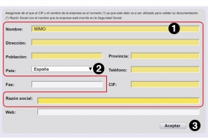 cumplimentación de documentos